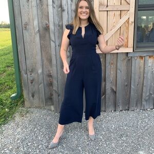 Vince Camuto Navy Jumpsuit